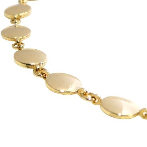 J◇K18 デザイン ネックレス イエローゴールド 18金 41.5cm 新品仕上済 チェーン マルモチーフ yellow gold chain necklace_画像4