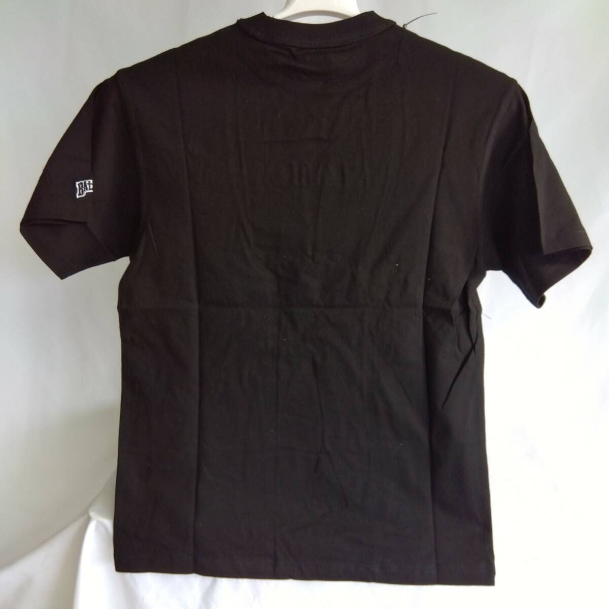 Battles Tシャツ メンズ半袖 綿100％ 無地 ラージサイズルーズ　サイズS　ブラック