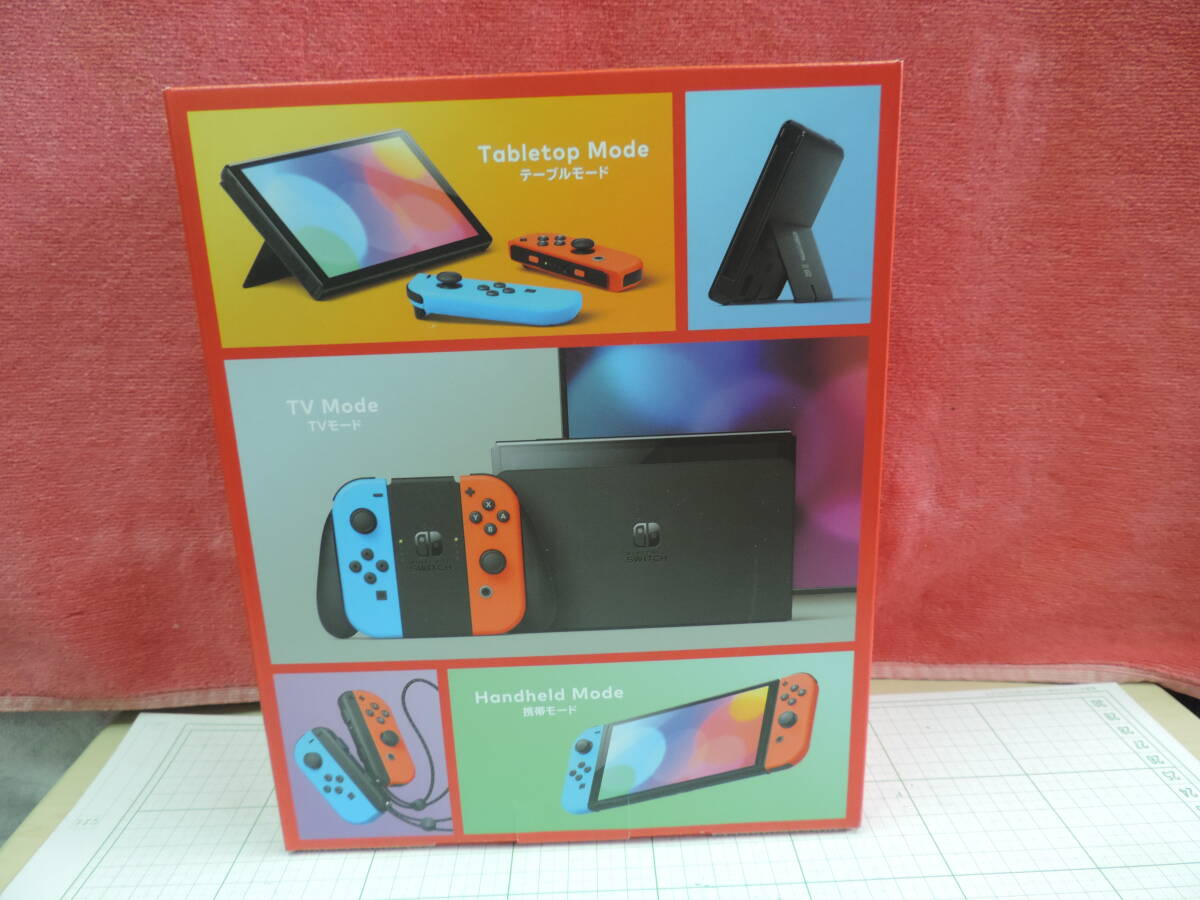 未使用品　Nintendo Switch ニンテンドースイッチ 本体 有機ELモデル ネオンブルー ネオンレッド　5月1日～の１年保証_画像6