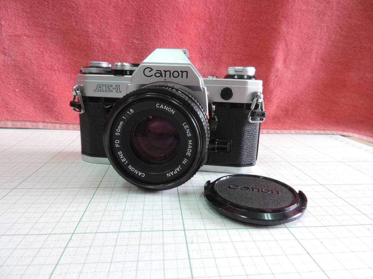 キャノン Canon AE-1 一眼レフ フィルムカメラ FD 50㎜ １：1.8 の画像1