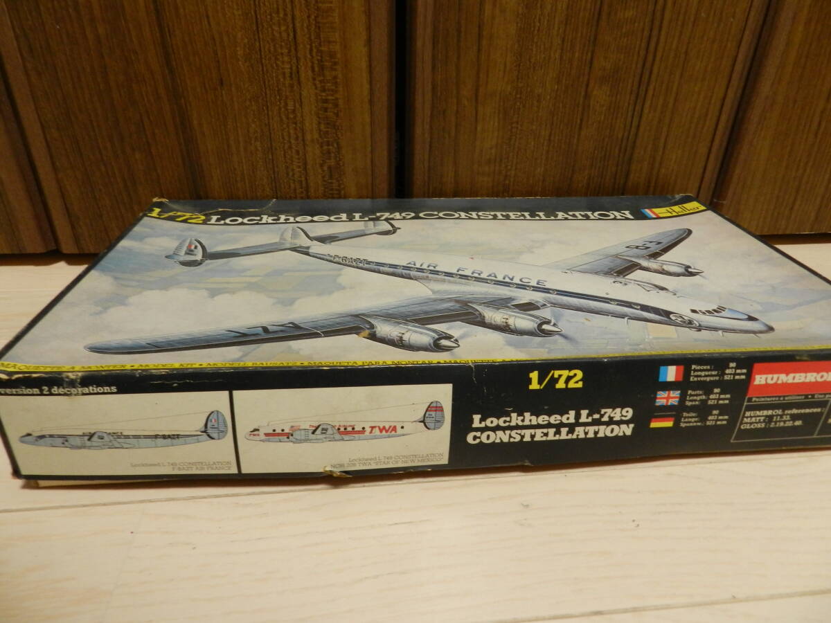 １／７２ Lockheed L-749 CONSTELLATION　＜Heller＞　当時もの・未使用品_画像2