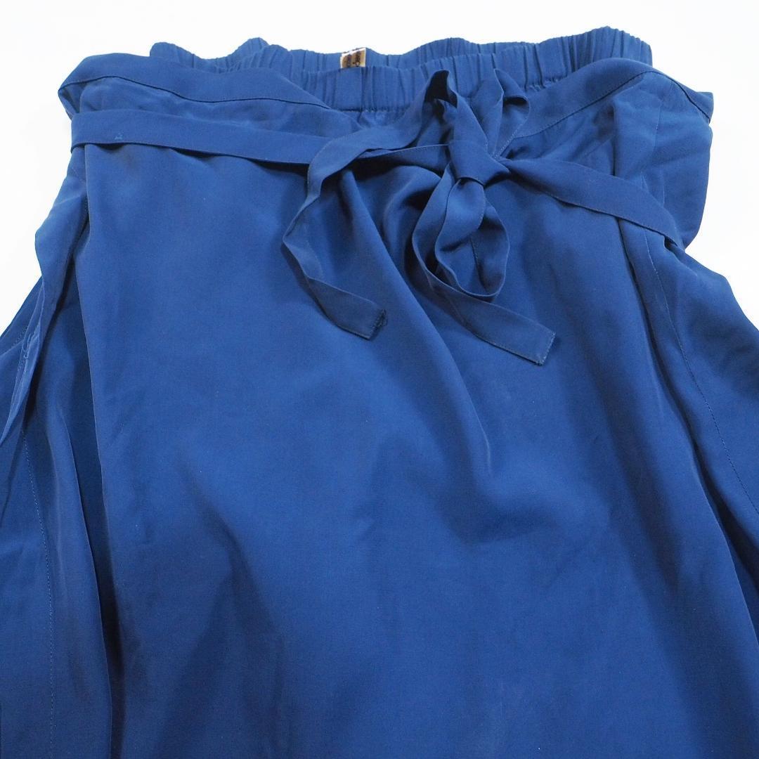 イタリア製 コムデギャルソン COMME des GARCONS トップス ラップワイドパンツ セットアップ ブルー ネイビー 半袖シャツ カットソー M_画像7
