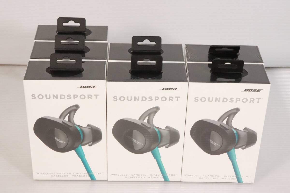 1円～★未開封・未使用品★Bose ボーズ SoundSport ワイヤレスイヤホン Bluetooth AQA アクア まとめて7点セット まとめ売り 防滴 S404の画像1