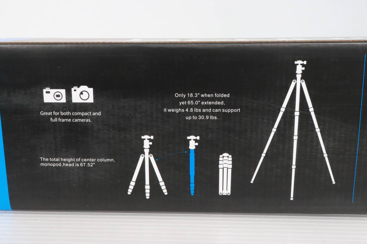 未開封・未使用品★BENRO ベンロ IF28+ iFoto アルミ三脚/一脚 ボールヘッドキット付き カメラ Tripod Kit アクセサリー ビデオ 撮影 S595_画像7