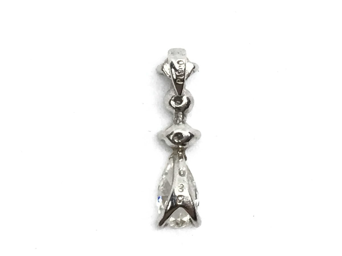  platinum pendant D0.30ct PT900 0.7g diamond lady's accessory 
