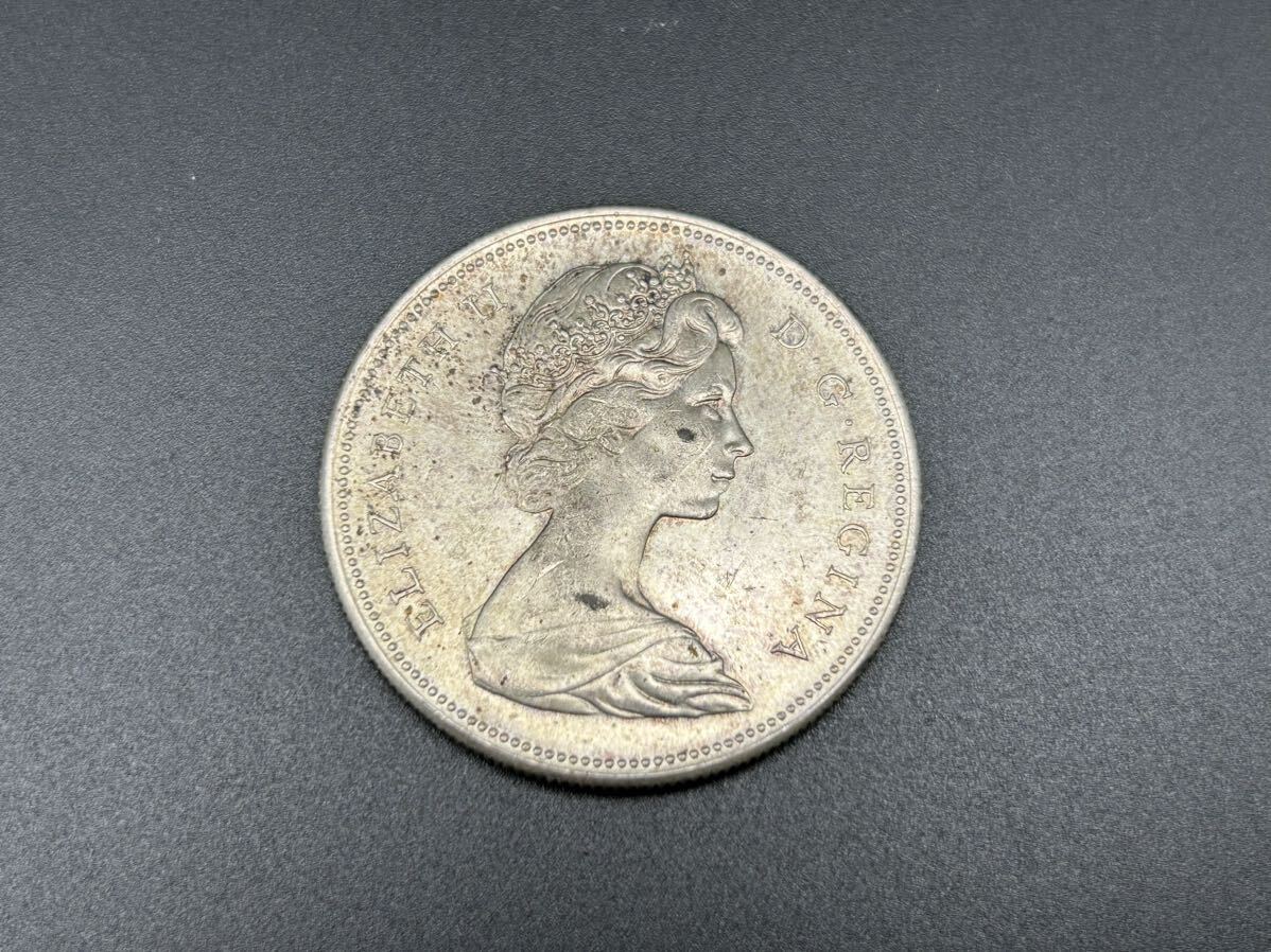 【86】外国硬貨 まとめて9点 カナダ 1ドル銀貨 エリザベス 1867-1967 /アメリカ UNITED STATES_画像2