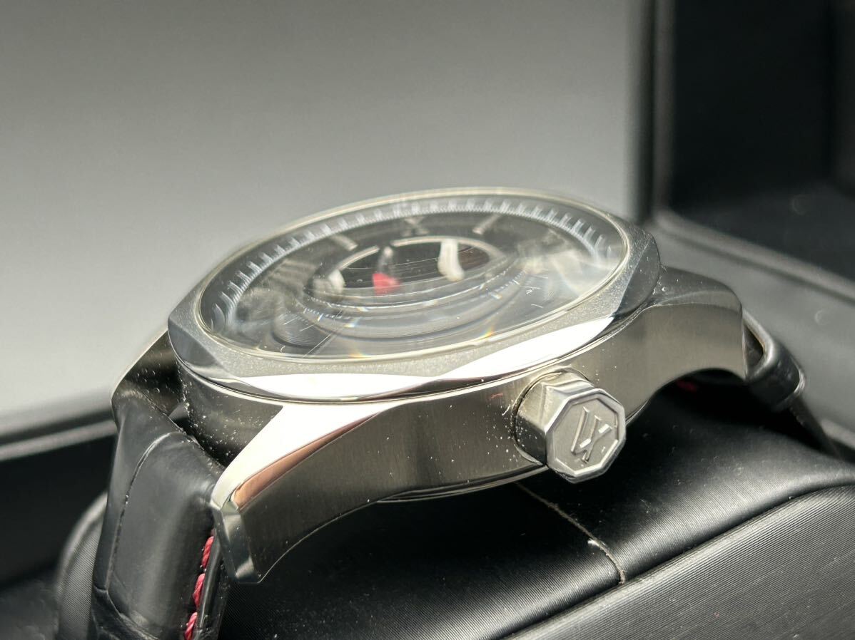 [H3-2]VARTIXbatiksPR02-0016 ALIVE красный & черный самозаводящиеся часы работа товар с ящиком 