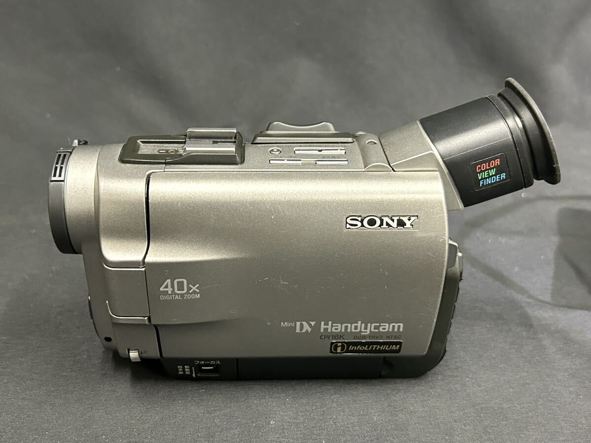 【S3-6】稼働品 SONY デジタルビデオカメラレコーダー Handycam DCR-TRV7_画像2