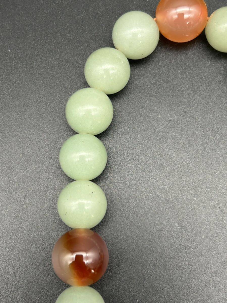 [1].. beads .. natural stone Power Stone jade approximately 12.71mm approximately 65.89g
