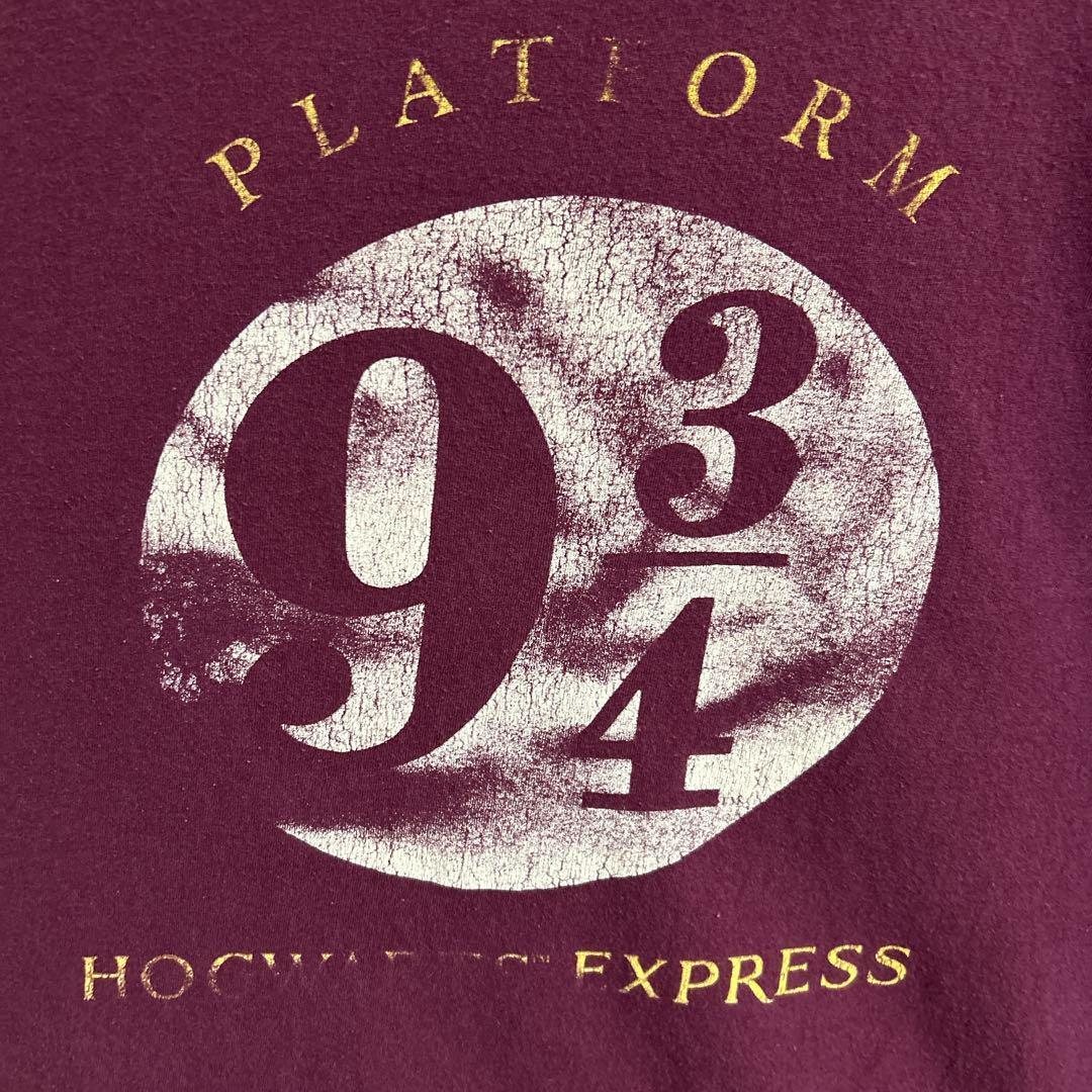 Harry Potter ハリーポッター 9と4分の3番線 Tシャツ 半袖 輸入品 春服 夏服 海外古着 映画 洋画 シネマ 魔法学校 電車