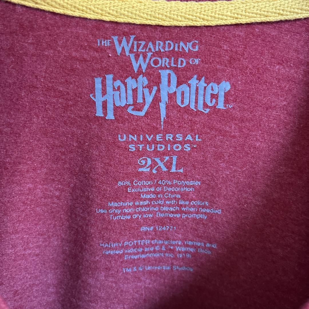 Harry potter ハリーポッター クィディッチ フロッキー Tシャツ 半袖 輸入品 春服 夏服 海外古着 洋画 Wizard World グリフィンドール