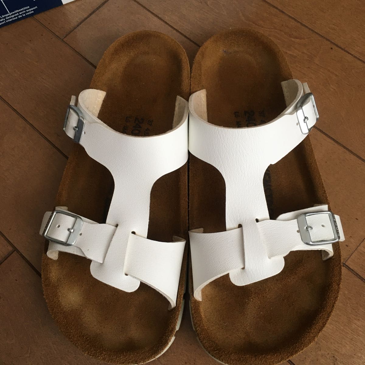 BIRKENSTOCK  ビルケンシュトック サンダル ホワイト ドイツ製　37