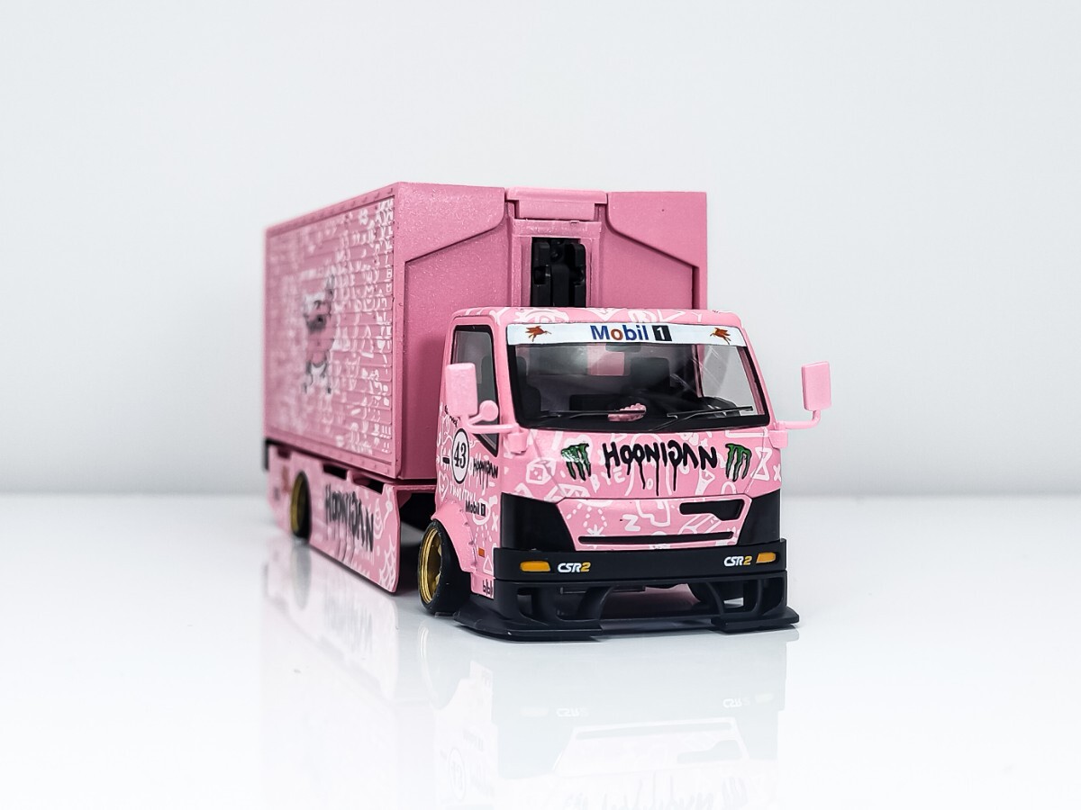 1/64 custom micro turbo truck pink 