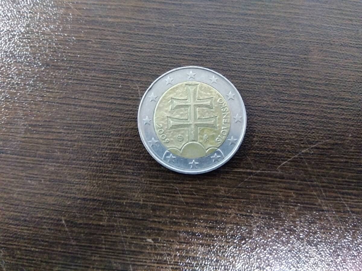 【スロバキア・２ユーロコイン 即決】２００９年 スロバキア ２ユーロコイン_画像1