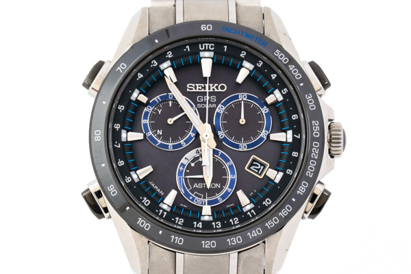 セイコー SEIKO ASTRON アストロン 時計 メンズ 8X82-0AN0-1 GPS ソーラー 電波 黒文字盤 ブルー系 #26501YR_画像1