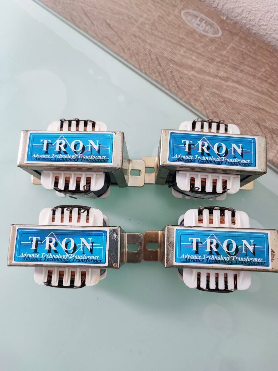 TRON 小型トランス 0 5k 7k INPUT 0 8ohm OUTPUT 計4点セット  動作未確認 ジャンク品60サイズの画像2