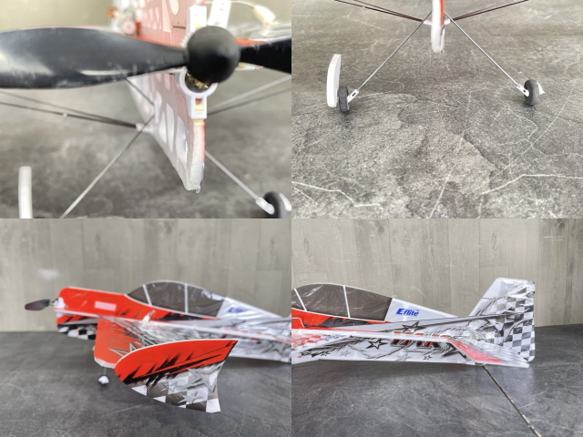 HORIZON 3DFUN YAK 54 3D UMX RS3XO 飛行機 【中古】 全長497mm 幅430mm 模型 おもちゃ 赤白/57394_画像6