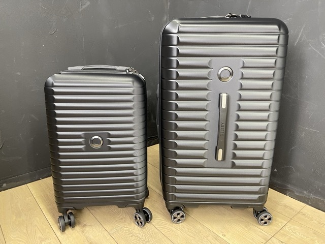 展示品 DELSEY スーツケース 2個セット 【中古】 デルセー キャリーケース 1654546 ブラック 旅行 /57459_画像2