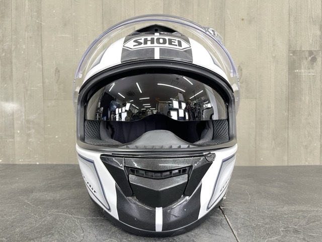 ショウエイ ヘルメット フルフェイスヘルメット 【中古】 SHOEI GT-Air XLサイズ 61cm ホワイトブラック バイク用品/57612_画像4