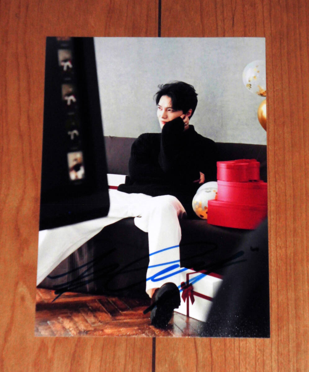  Jaejoong * medium sized steel photograph ② * autograph autograph 