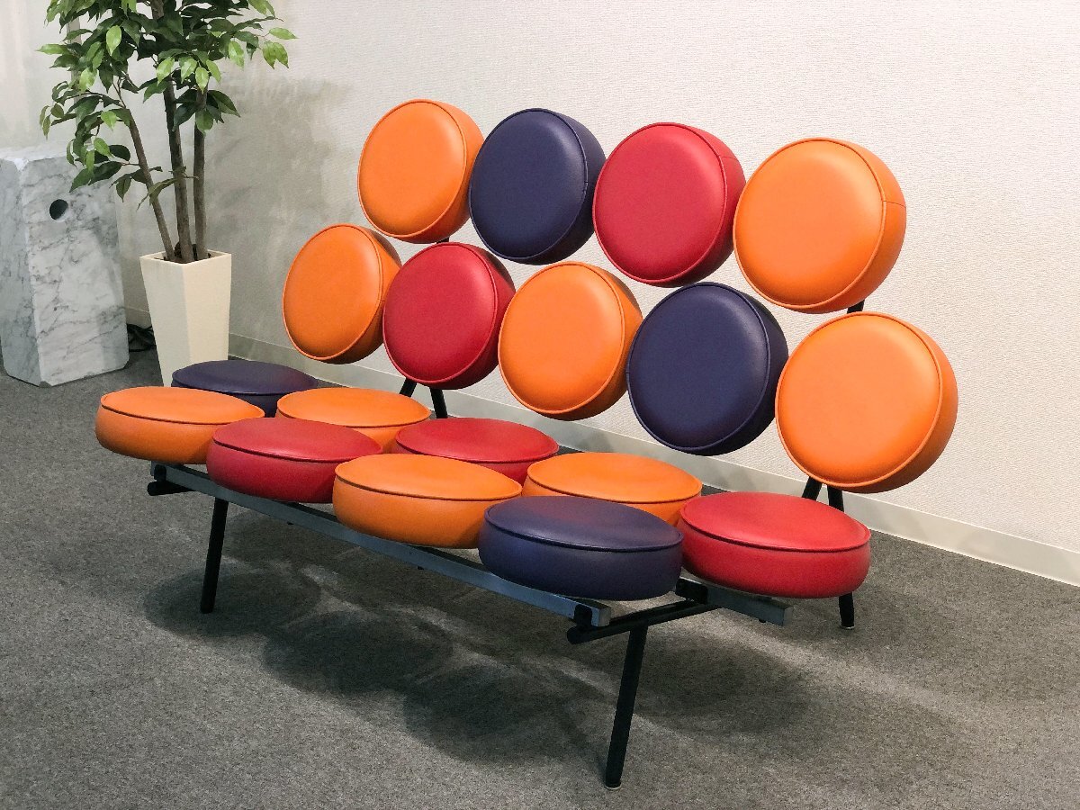 希少カラー■Herman Miller/ハーマンミラー■NELSON MARSHMALLOW SOFA/ネルソン マシュマロソファ ランダムカラー★埼玉発送★