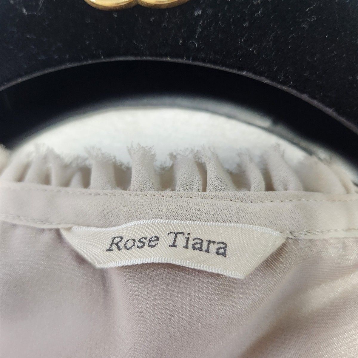 Rose Tiara　ドッキングフレアワンピース　大きいサイズ　42　XＬ