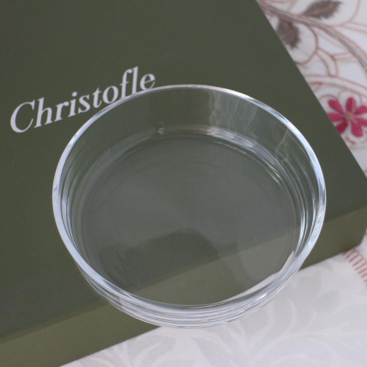 クリストフル christofle バターディッシュ バターケース クロッシュ 箱付き シルバー 銀器 テーブルアイテム 蓋つき プレートの画像8
