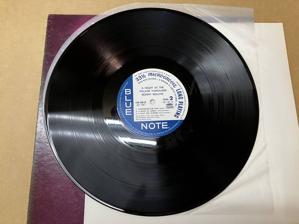 ヴィレッジヴァンガードのソニーロリンズ LP Blue Note 日本盤 NR-8843_画像6