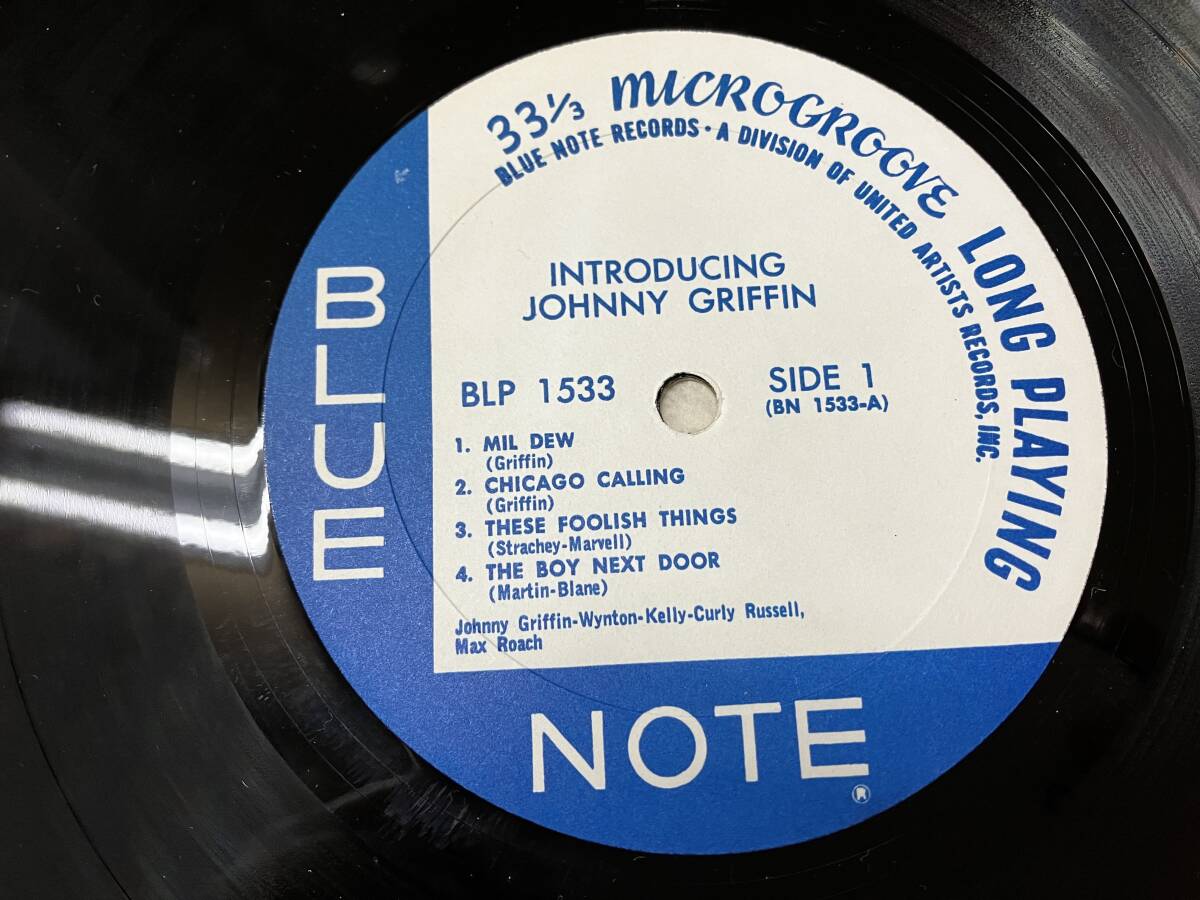 introducing JOHNNY GRIFFIN LP Blue Note BLP 1533_画像4