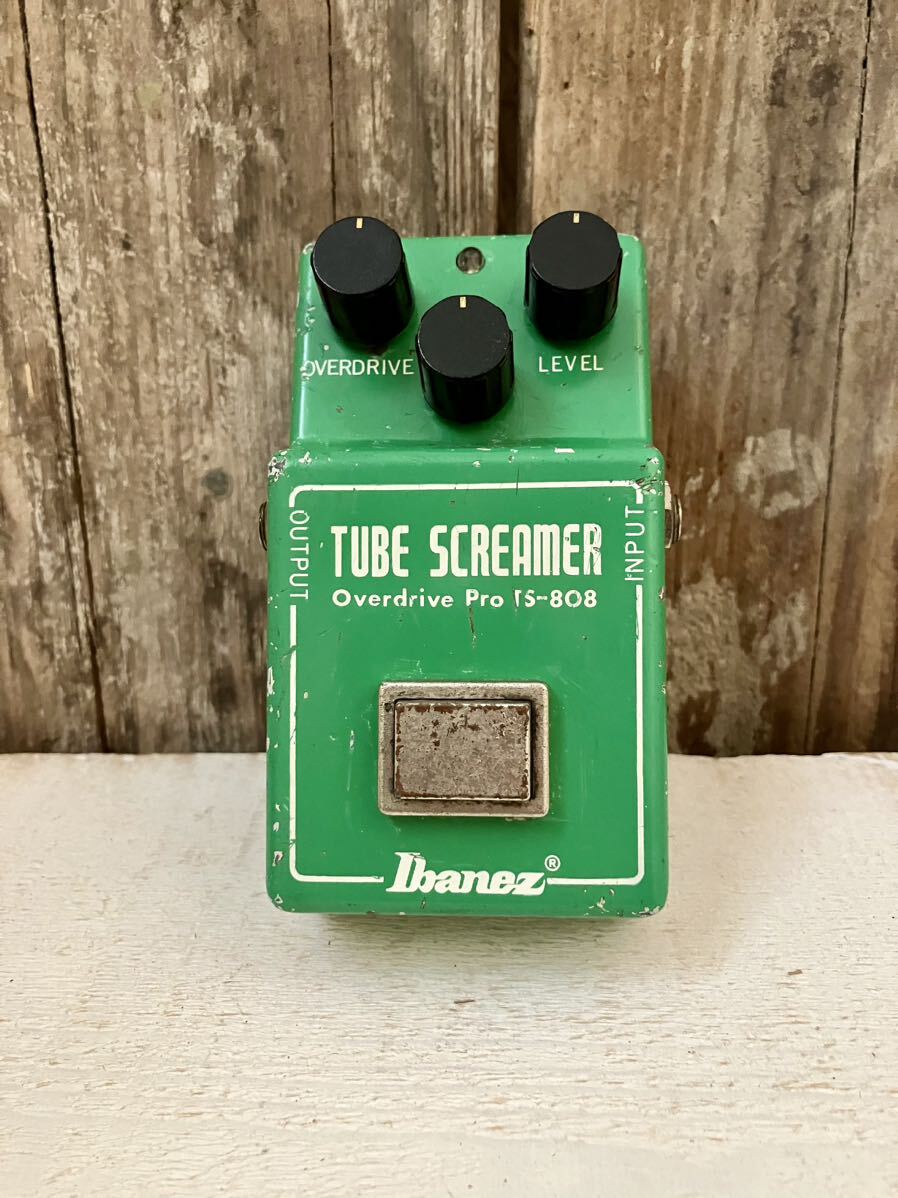 レア 1980〜1981年製 艶有NM4558D搭載 Rロゴ ハイフン有 Ibanez TS-808 TS808 オーバードライブ Tube Screamer