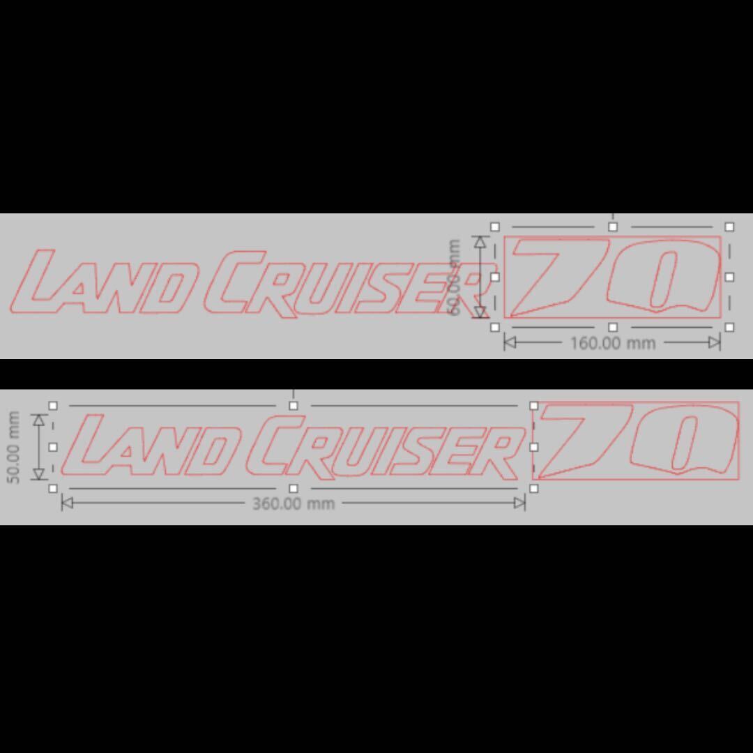 【限定品】ランドクルーザー70 ロゴ ステッカー オートサロン プラド ランクルの画像2