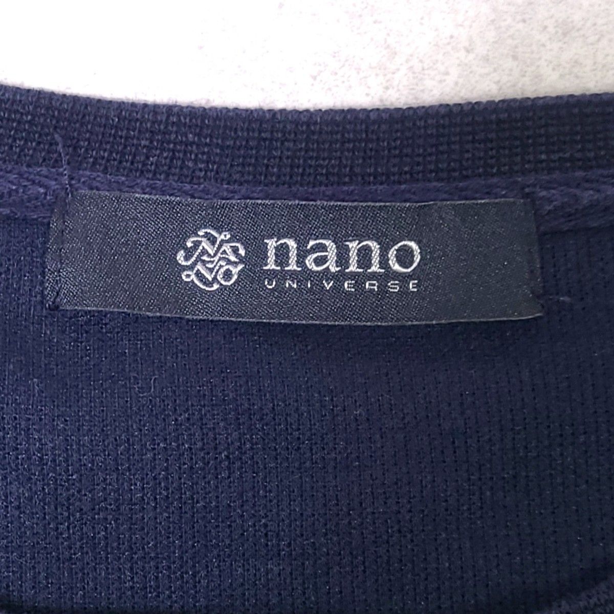 ナノユニバース nano・universe ドライ タッチ ヘンリーネック 半袖