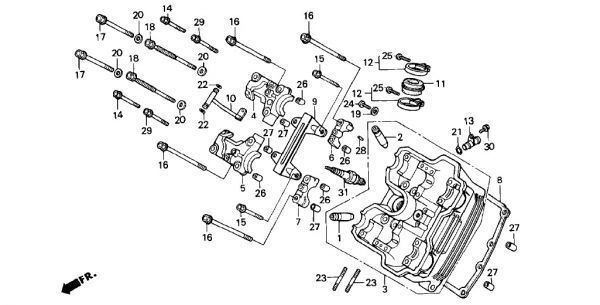 MC15 純正 インシュレーター 2個 送料250円～ VT250F キャブ インシュ VTZ250 キャブレター マニホールド ゴム MC20 VT250 スパーダ .kcrx2_MC15　E-2-1　F,ヘッド　J,K