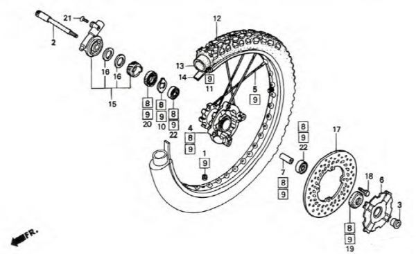 MD30 original rear caliper seal postage 250 jpy ~ XR250 motard XR Baja BAJA rear brake piston seal rubber.ma3