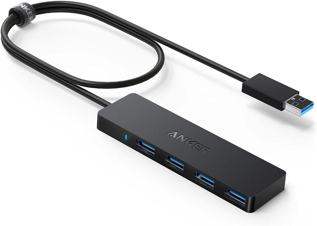Anker USB3.0 ウルトラスリム 4ポートハブ USB ハブ 60cm ケーブル 5Gbps高速転送 バスパワー 軽量 コ_画像1