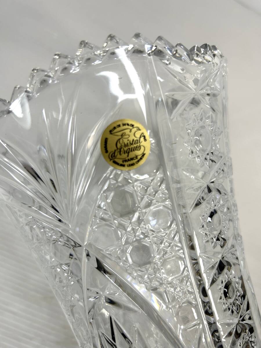 Cristal ｄ’arques クリスタルダルク フランス FRANCE CHESNAY 花瓶 新品_画像4