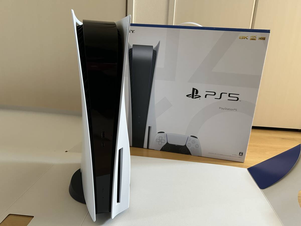 【1円】美品 動作確認済み 売り切り SONY PlayStation 5 ディスクドライブ搭載モデル CFI-1200A01 PS5本体　初期化済み_画像3