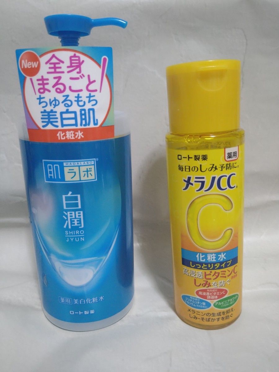 【肌ラボ】NEW白潤 薬用美白化粧水 大容量ポンプ400ml【メラノCC】薬用しみ対策 美白化粧水 しっとりタイプ ロート製薬　