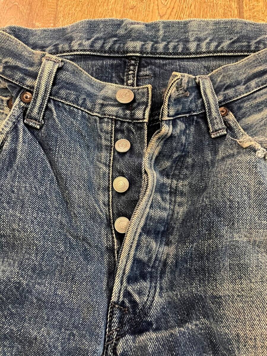 【1円】美品 名作45rpm RN-100802 空比古 藍染め ユーズド加工 デニムパンツ 岡山 levis lee Wrangler Evisu sugar cane キムタク着 wtaps_画像2