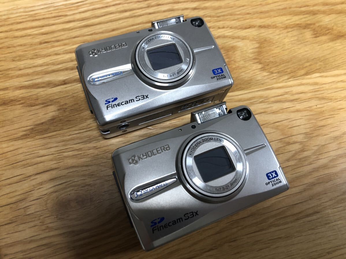 Kyocera ◆京セラ Finecam S3x S3 コンパクトデジタルカメラ◆ジャンク バッテリー付きの画像2