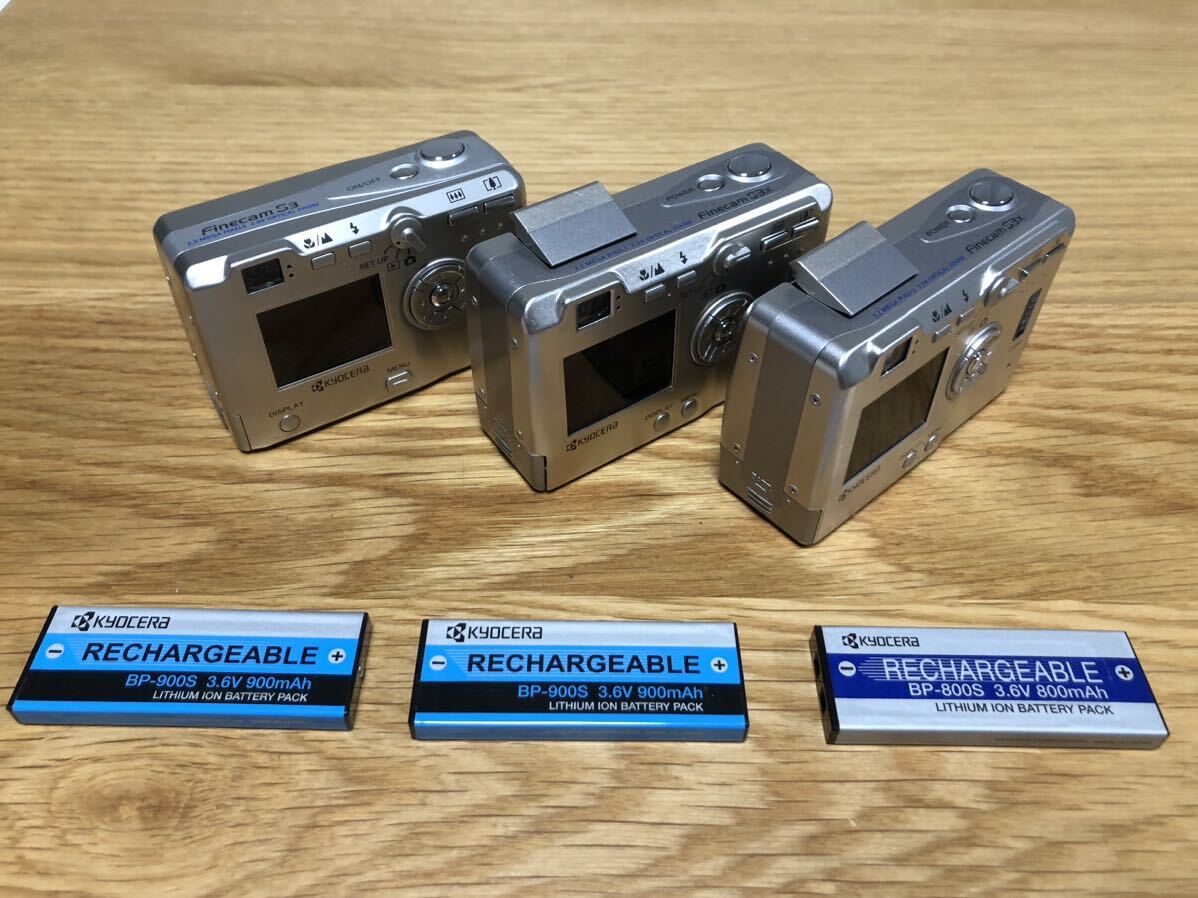 Kyocera ◆京セラ Finecam S3x S3 コンパクトデジタルカメラ◆ジャンク バッテリー付きの画像7