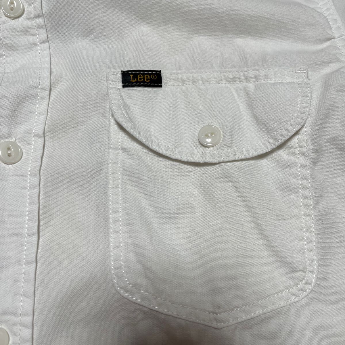 Lee リー ホワイト シャツ 半袖 半袖シャツ L_画像3