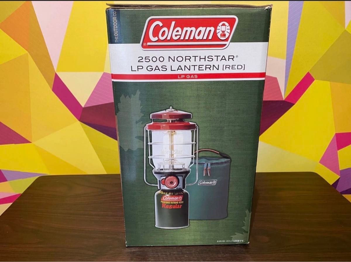 【中古】コールマン Coleman 2500 ノーススター LPガスランタン (レッド)