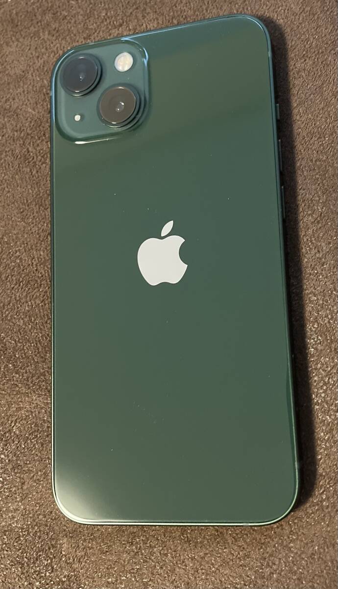 iPhone13 グリーン128G アップル購入美品の画像2