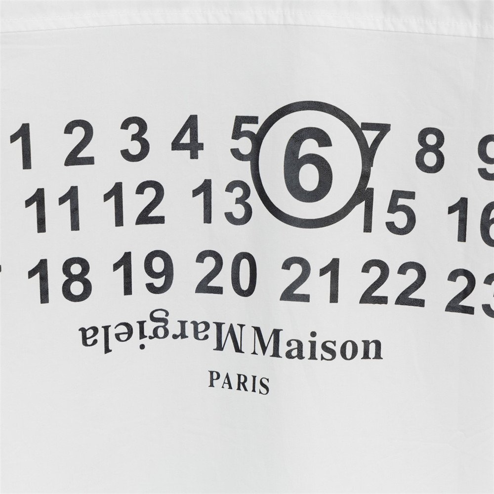メゾンマルジェラ Maison Margiela ブラウス シャツ レディース メンズ 胸ポケット付き 白 おしゃれ ファッション 簡約 長袖シャツ Mサイズの画像9