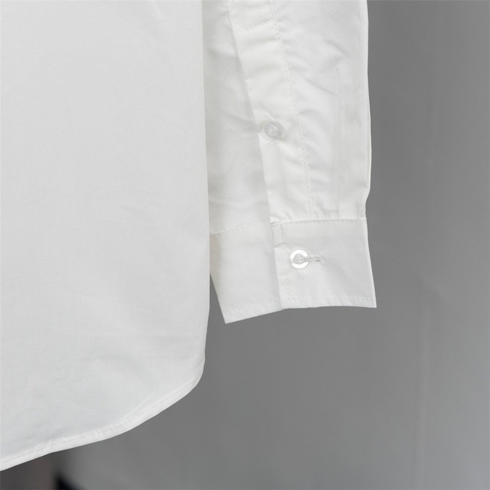メゾンマルジェラ Maison Margiela ブラウス シャツ レディース メンズ 胸ポケット付き 白 おしゃれ ファッション 簡約 長袖シャツ Mサイズの画像7