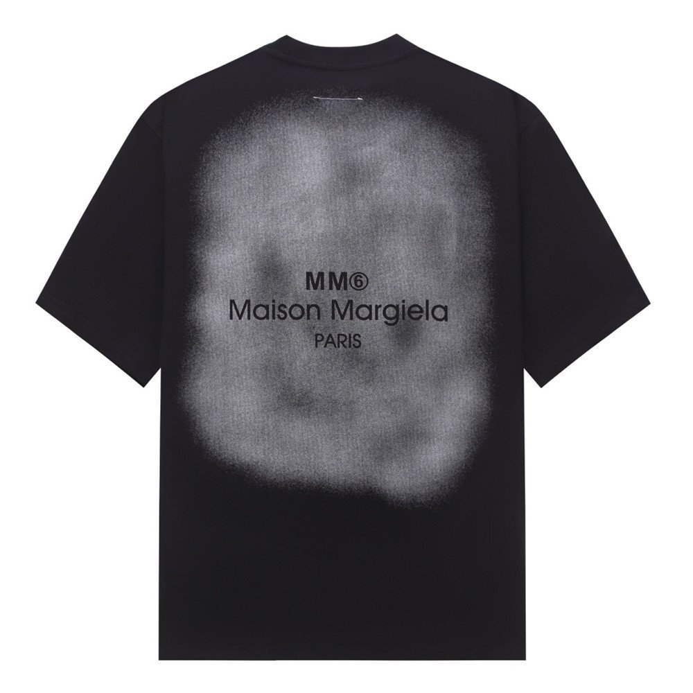 メゾンマルジェラ Maison Margiela 半袖 tシャツ 黒 バックデザイン ファッション メンズ レディース T-Shirt コットン素材 50サイズの画像2