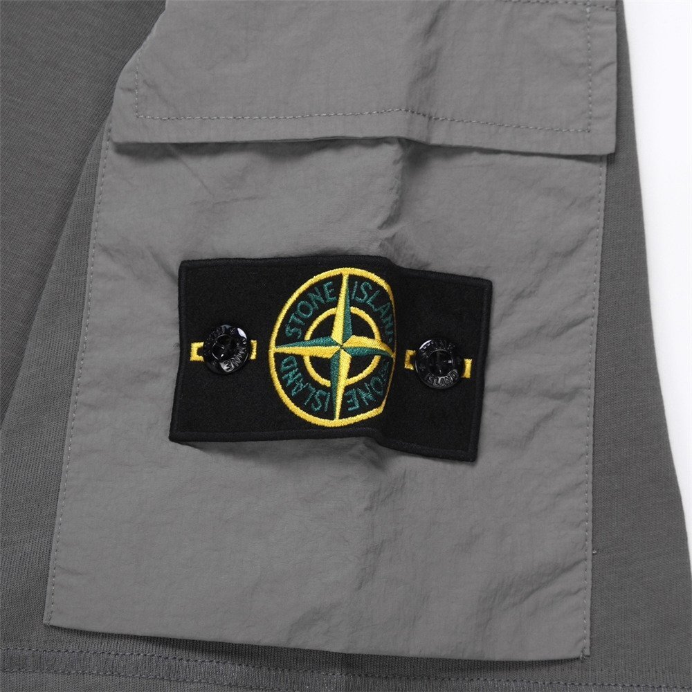 Stone Island ストーンアイランド 半袖 tシャツ 男女兼用 グレー t-shirt 夏 トップス ファッション XLサイズ_画像5