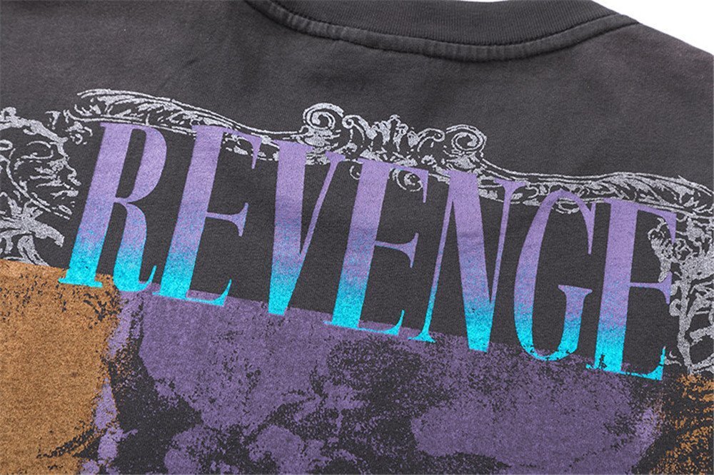 レア【Saint Mxxxxxx】BerBerJin SS TEE REVENGE 黒 半袖 tシャツ 男女兼用 ユニセックス ヴィンテージ Lサイズの画像8