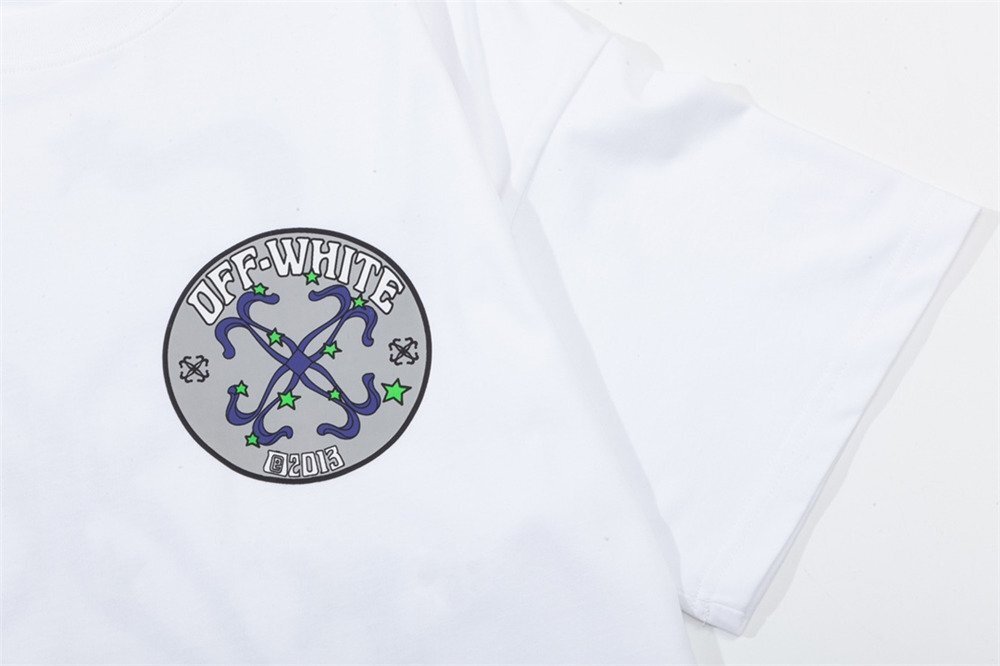 OFF-WHITE オフホワイト 白 半袖 tシャツ ユニセックス コットン カットソー 夏 トップス Lサイズ_画像7